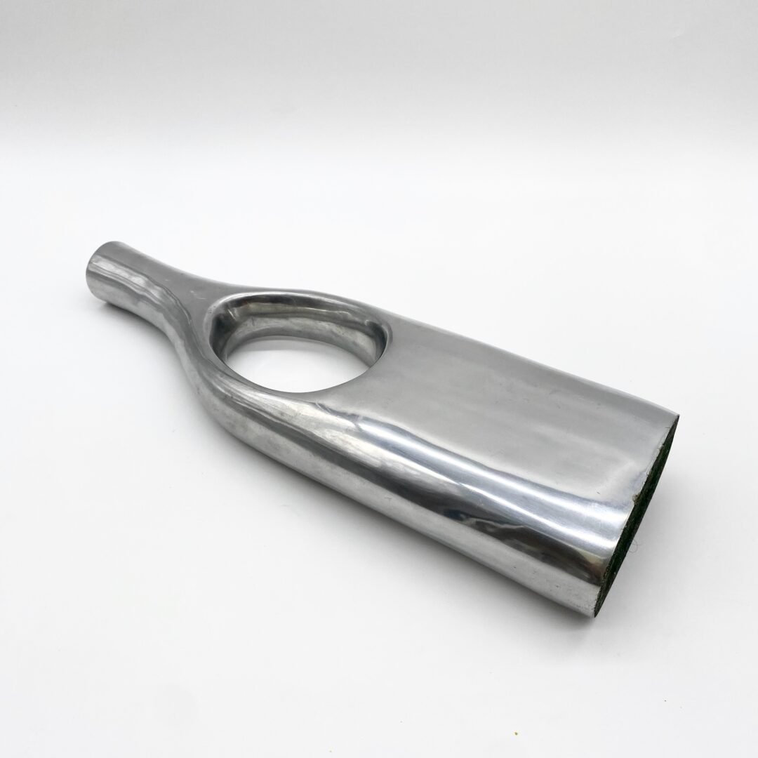 VASE MODERNISTE / FONTE D’ALUMINIUM – 1970s – Image 2