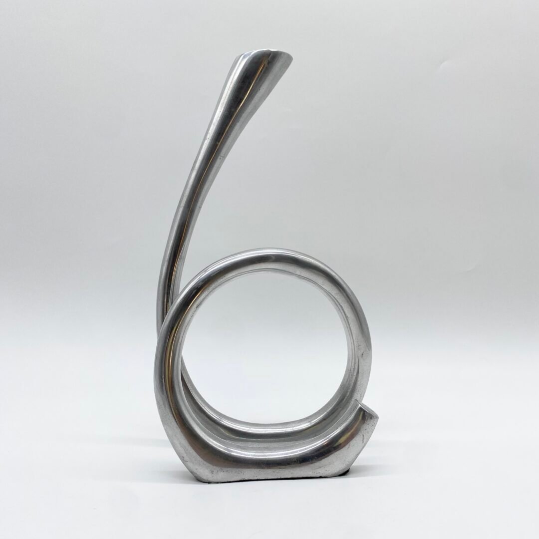 BOUGEOIR BIOMORPHIQUE / FONTE D'ALU – 1980s – Image 4