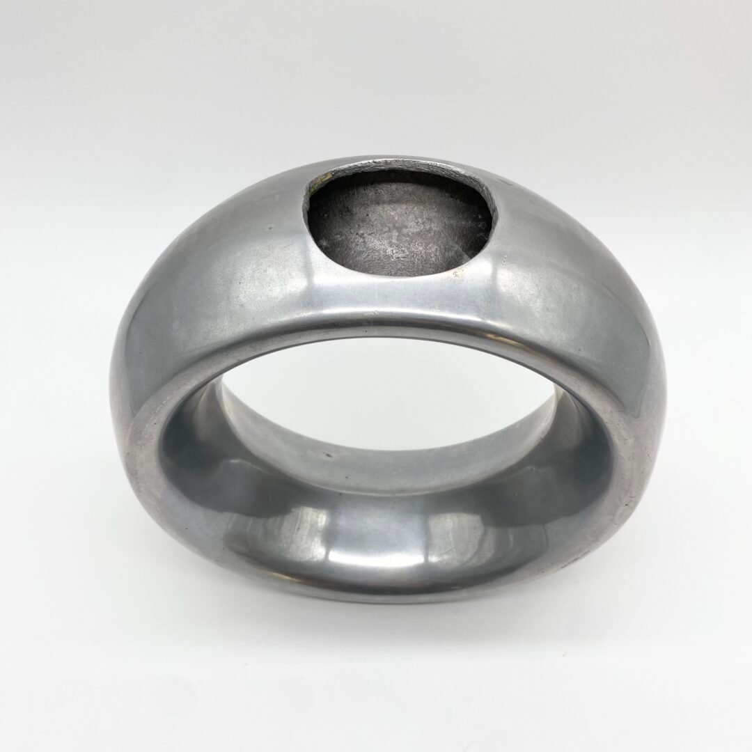 VASE "WHEEL" / FONTE D’ALUMINIUM – 1980s – Image 5