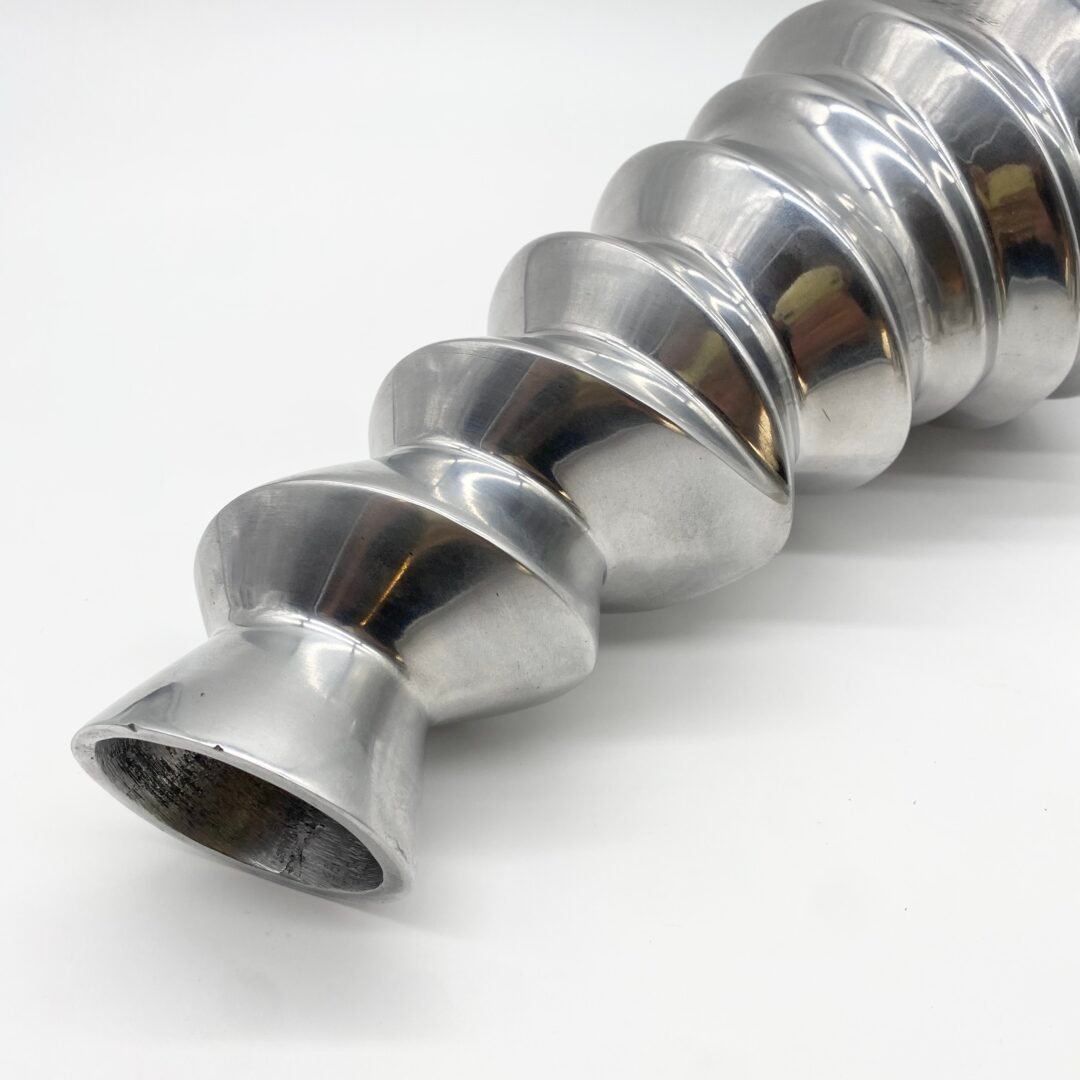 VASE "TORSADÉ" / FONTE D’ALUMINIUM – 1980s – Image 11