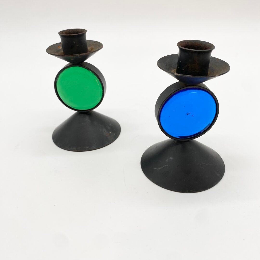 PAIRE DE BOUGEOIRS SUÉDOIS PAR "GUNNAR ANDER" – 1960s