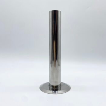 VASE CYLINDRIQUE EN MÉTAL CHROMÉ –