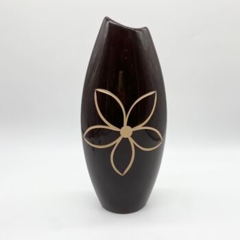 VASE "FLEUR" / CÉRAMIQUE ÉMAILLÉE – 1970s