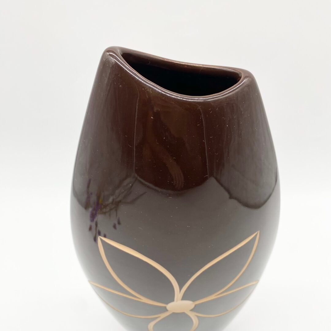 VASE "FLEUR" / CÉRAMIQUE ÉMAILLÉE – 1970s – Image 2