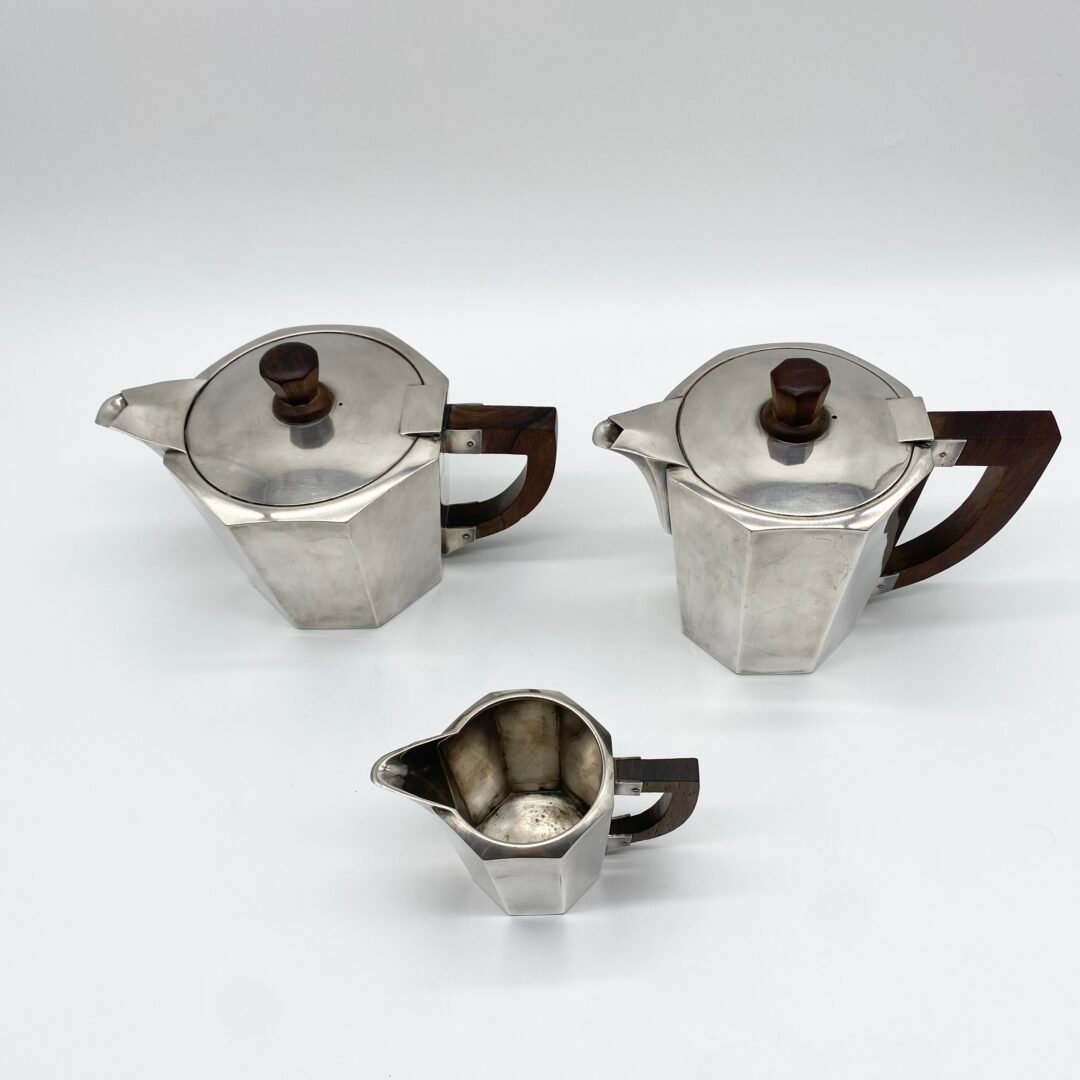 SERVICE À THÉ ET CAFÉ ART DÉCO "MAISON ERCUIS" - 1930s – Image 9