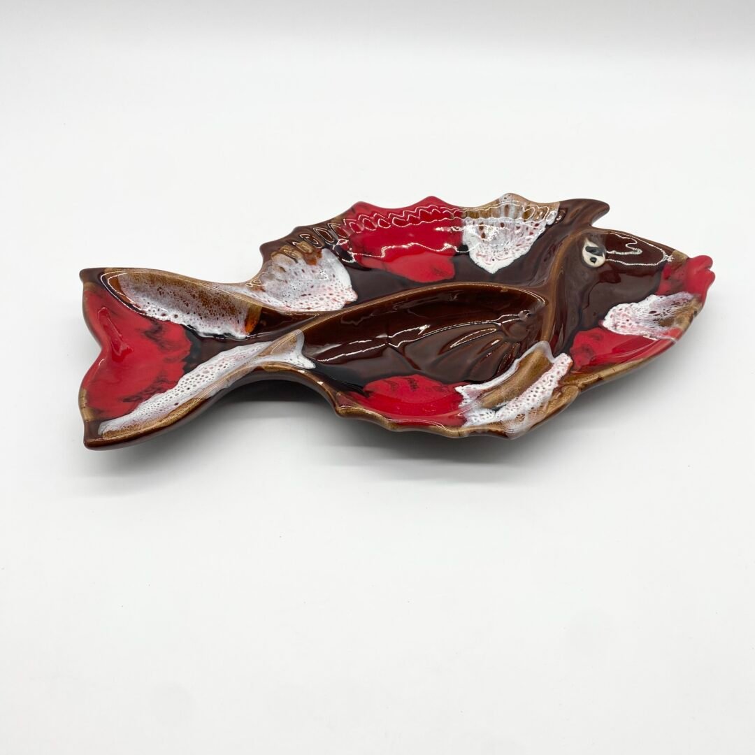 PLAT POISSON / CÉRAMIQUE "VALLAURIS" – 1960s – Image 3