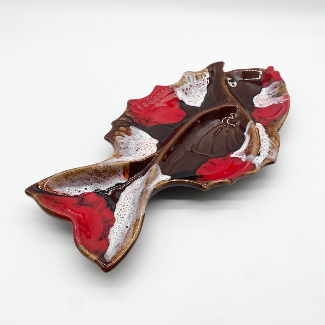 PLAT POISSON / CÉRAMIQUE "VALLAURIS" – 1960s – Image 5