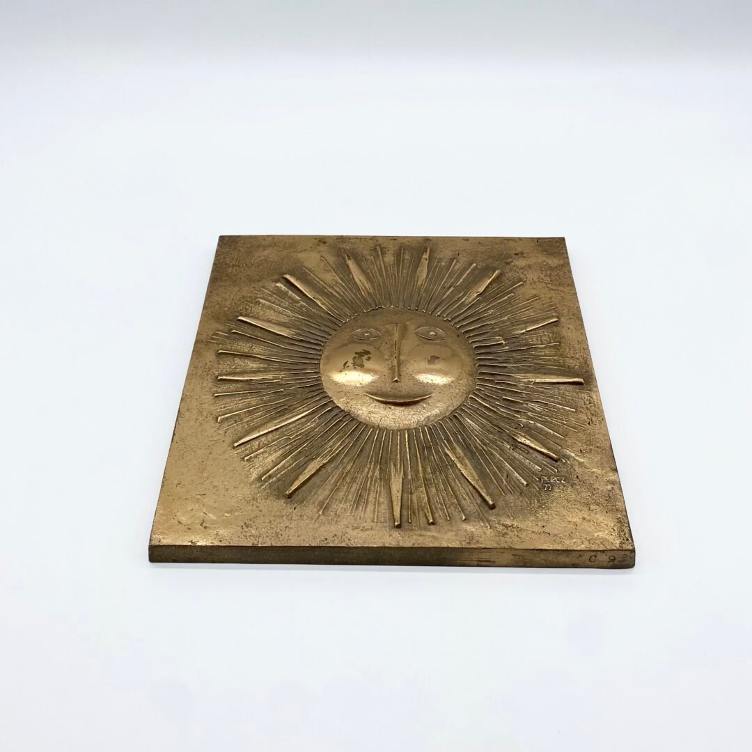BRONZE "SOLEIL" PAR JÁNOS PERCZ — 1977 – Image 5