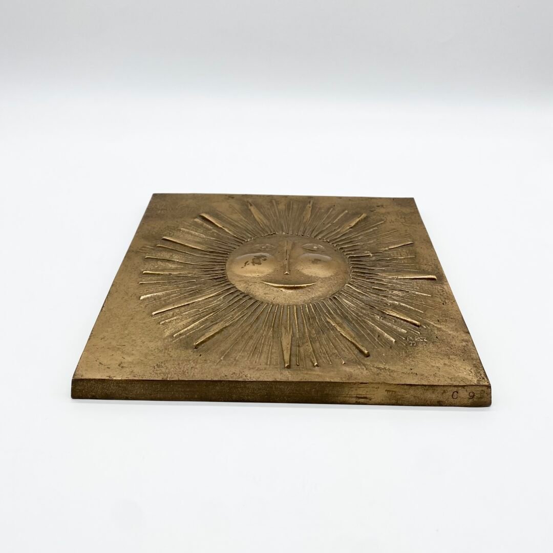 BRONZE "SOLEIL" PAR JÁNOS PERCZ — 1977 – Image 3