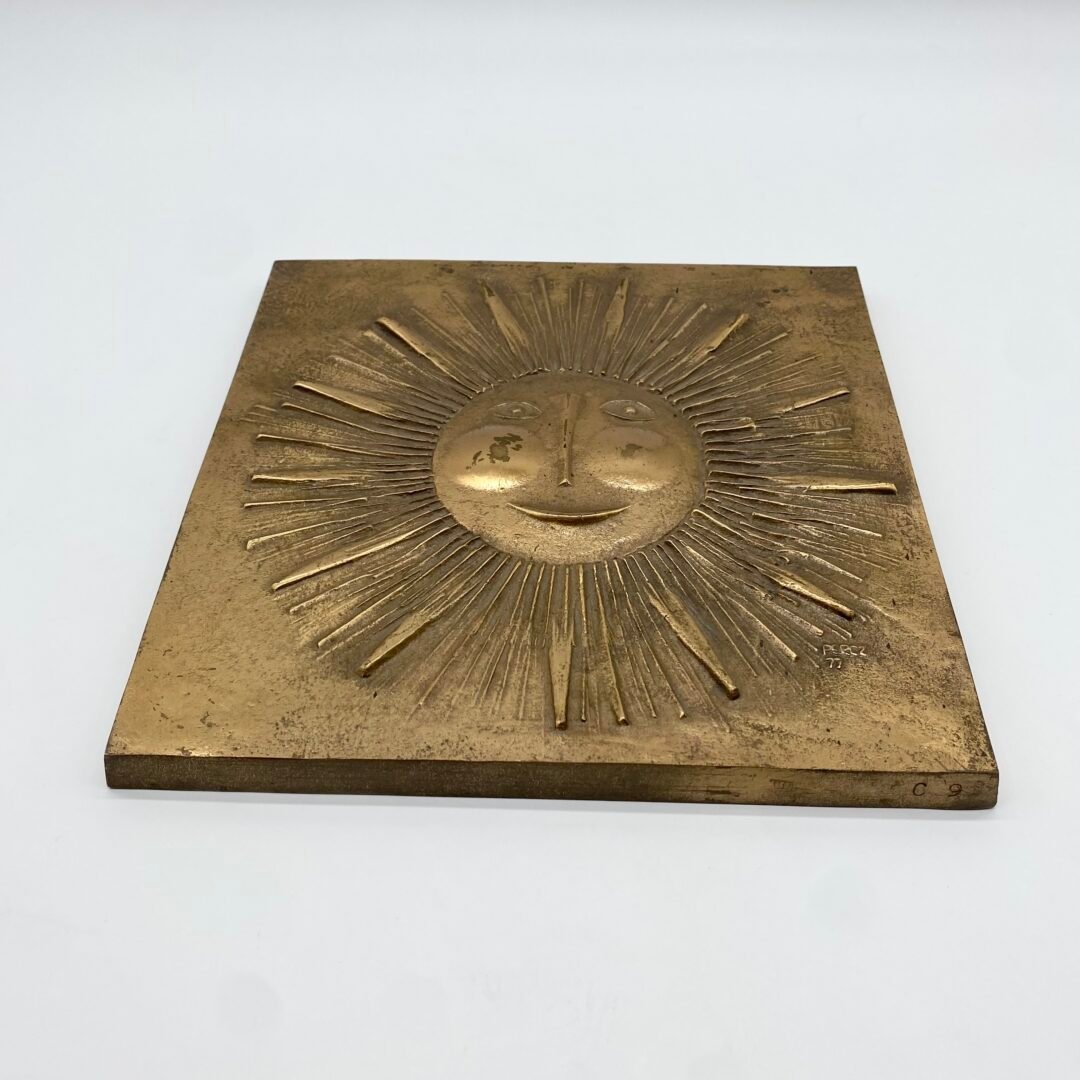 BRONZE "SOLEIL" PAR JÁNOS PERCZ — 1977 – Image 8