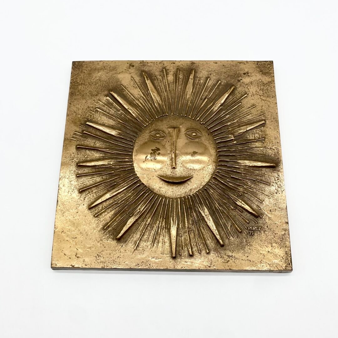BRONZE "SOLEIL" PAR JÁNOS PERCZ — 1977 – Image 9