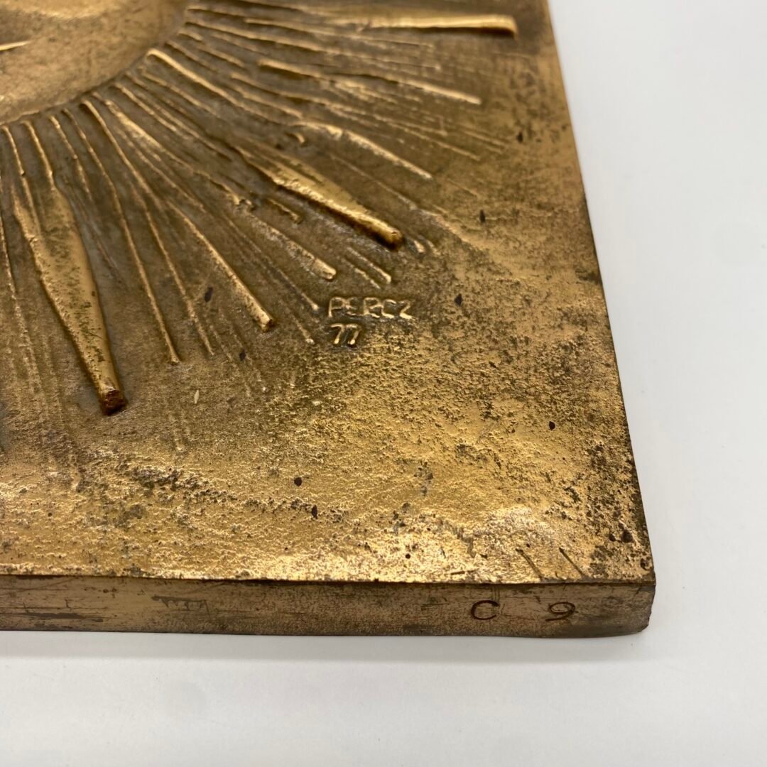 BRONZE "SOLEIL" PAR JÁNOS PERCZ — 1977 – Image 12