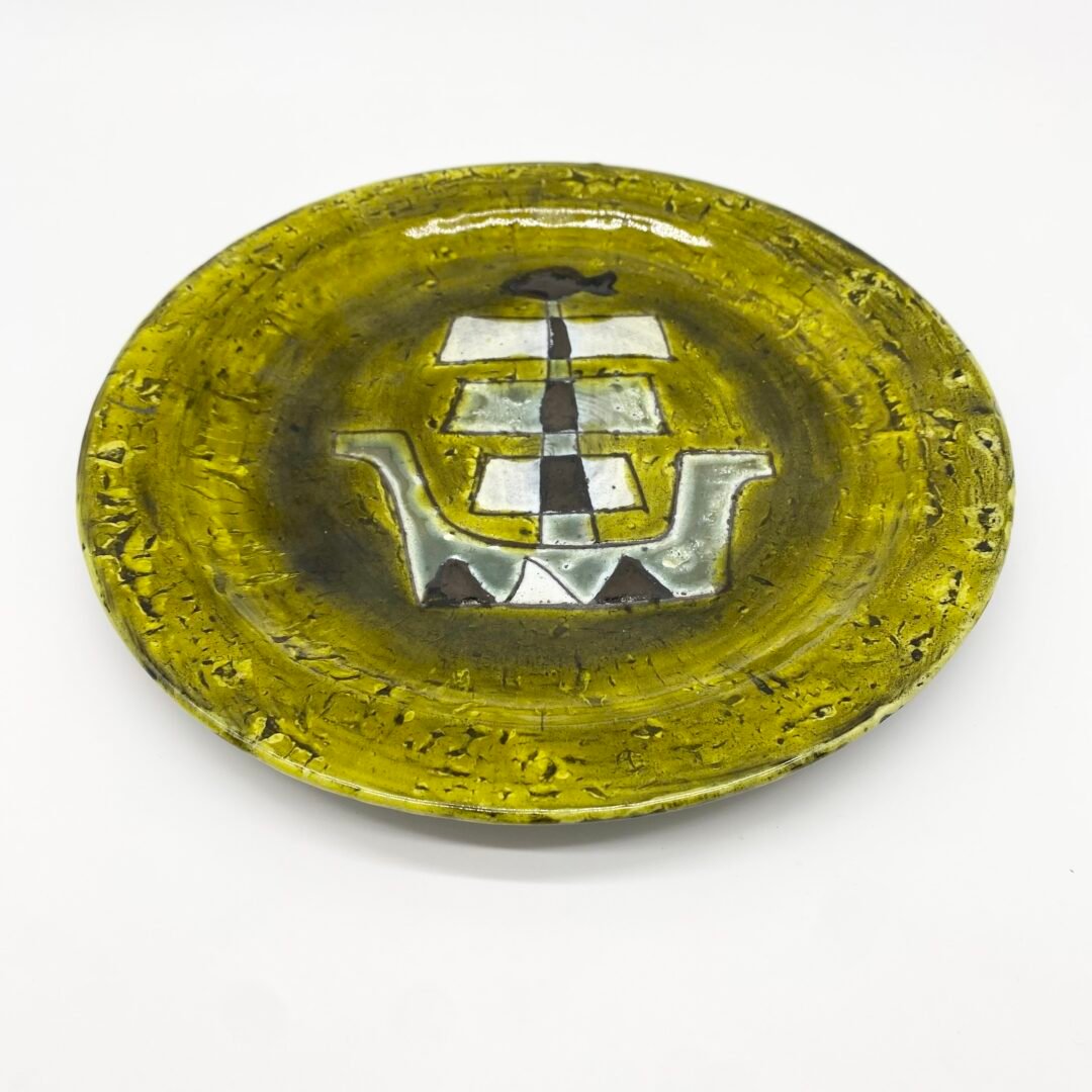 ASSIETTE CÉRAMIQUE "NAVIRE", 1950s – Image 4
