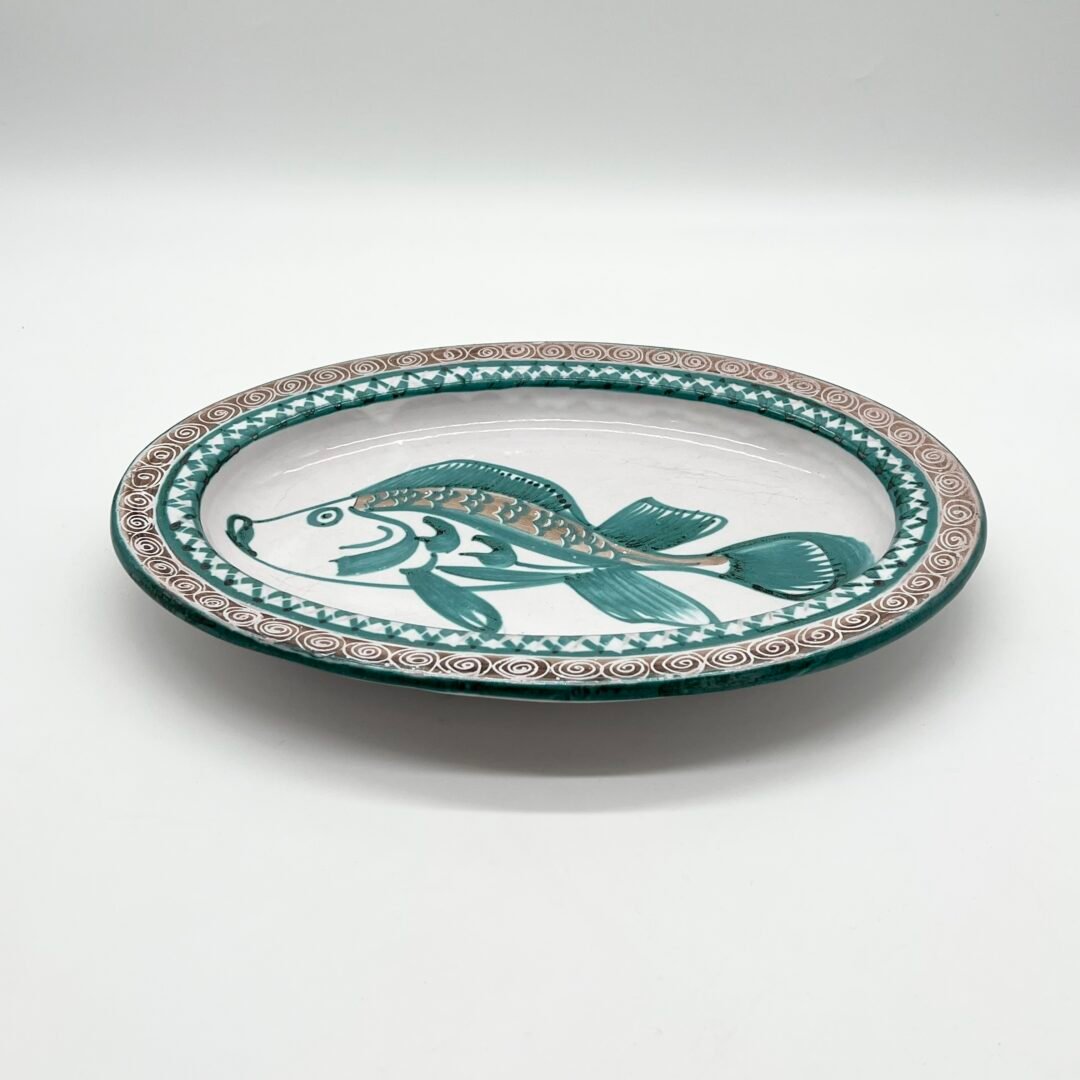 PLAT OVALE ROBERT PICAULT – MOTIF POISSON, 1950 – Image 5