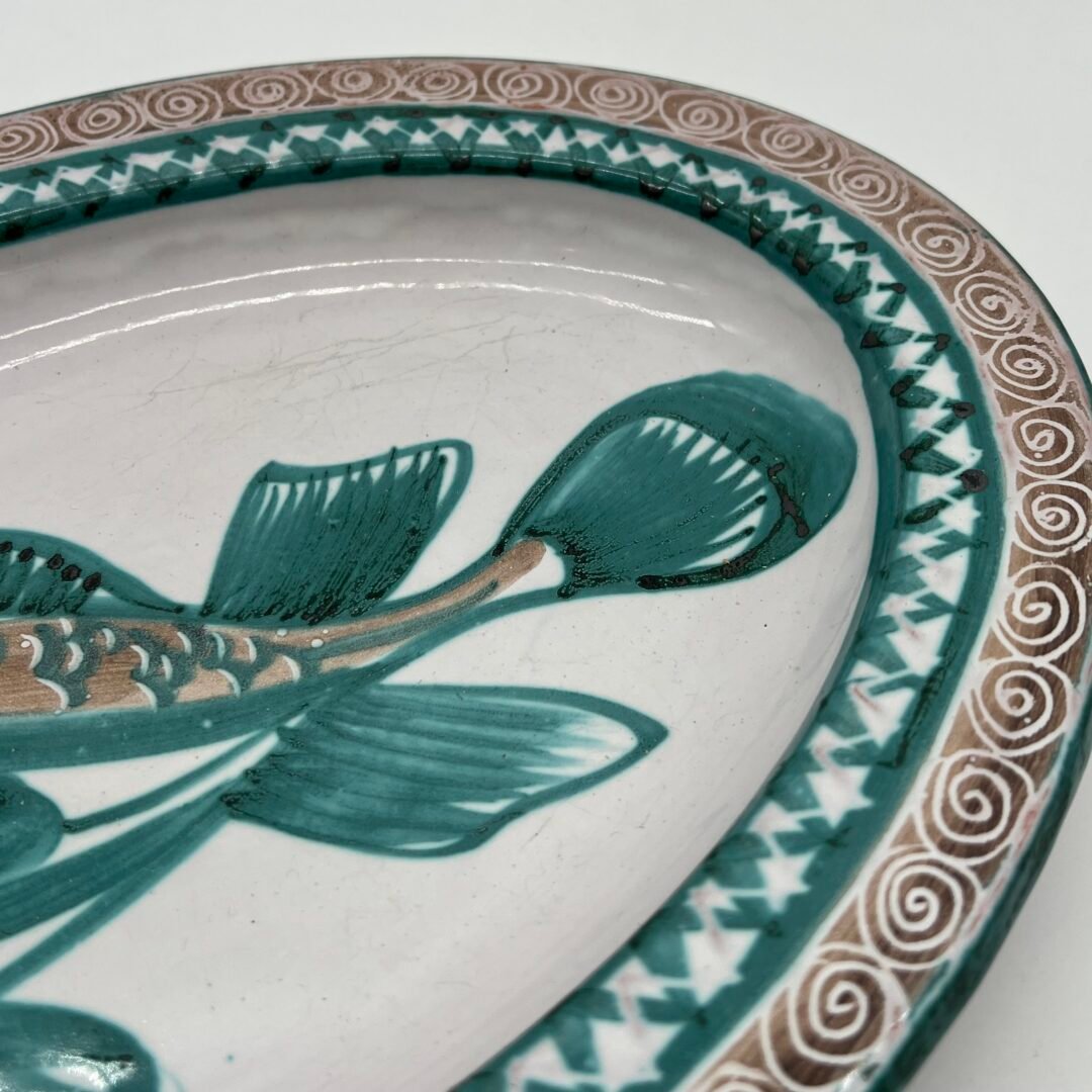 PLAT OVALE ROBERT PICAULT – MOTIF POISSON, 1950 – Image 10