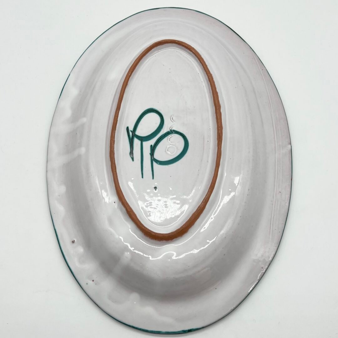 PLAT OVALE ROBERT PICAULT – MOTIF POISSON, 1950 – Image 12