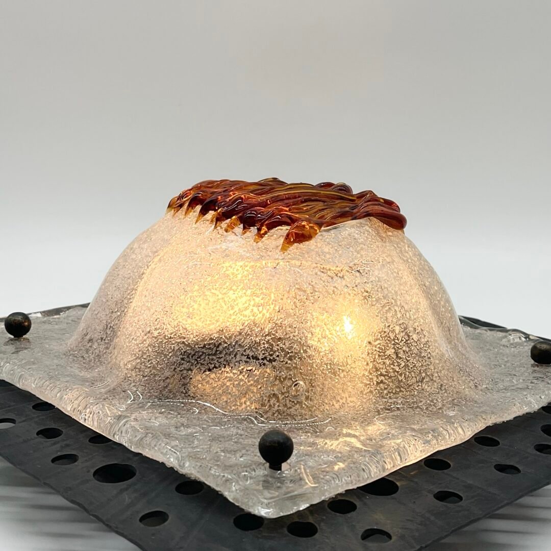 APPLIQUE (XXL) FER FORGÉ ET MURANO POUR "MAZZEGA", 1970s – Image 4