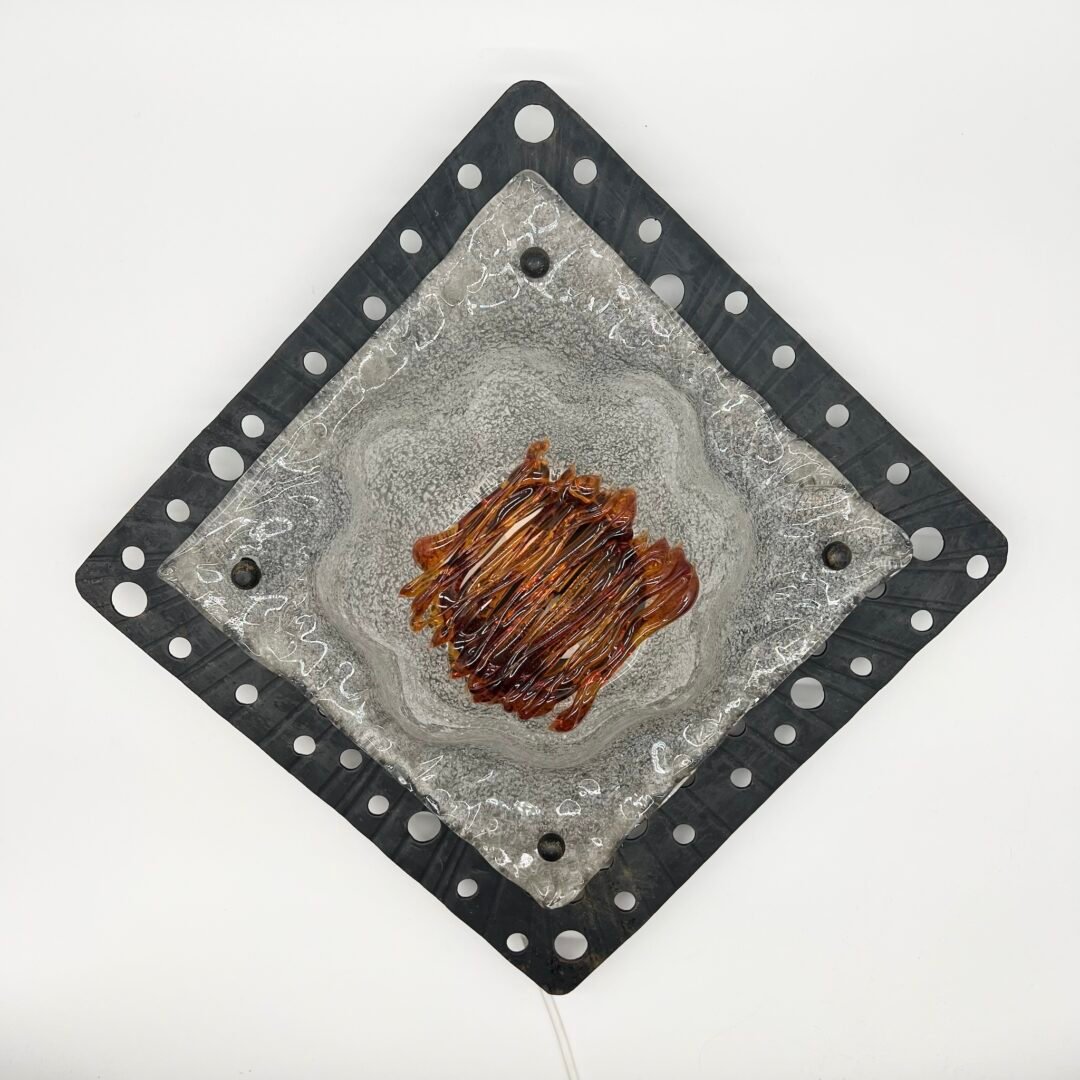APPLIQUE (XXL) FER FORGÉ ET MURANO POUR "MAZZEGA", 1970s – Image 16
