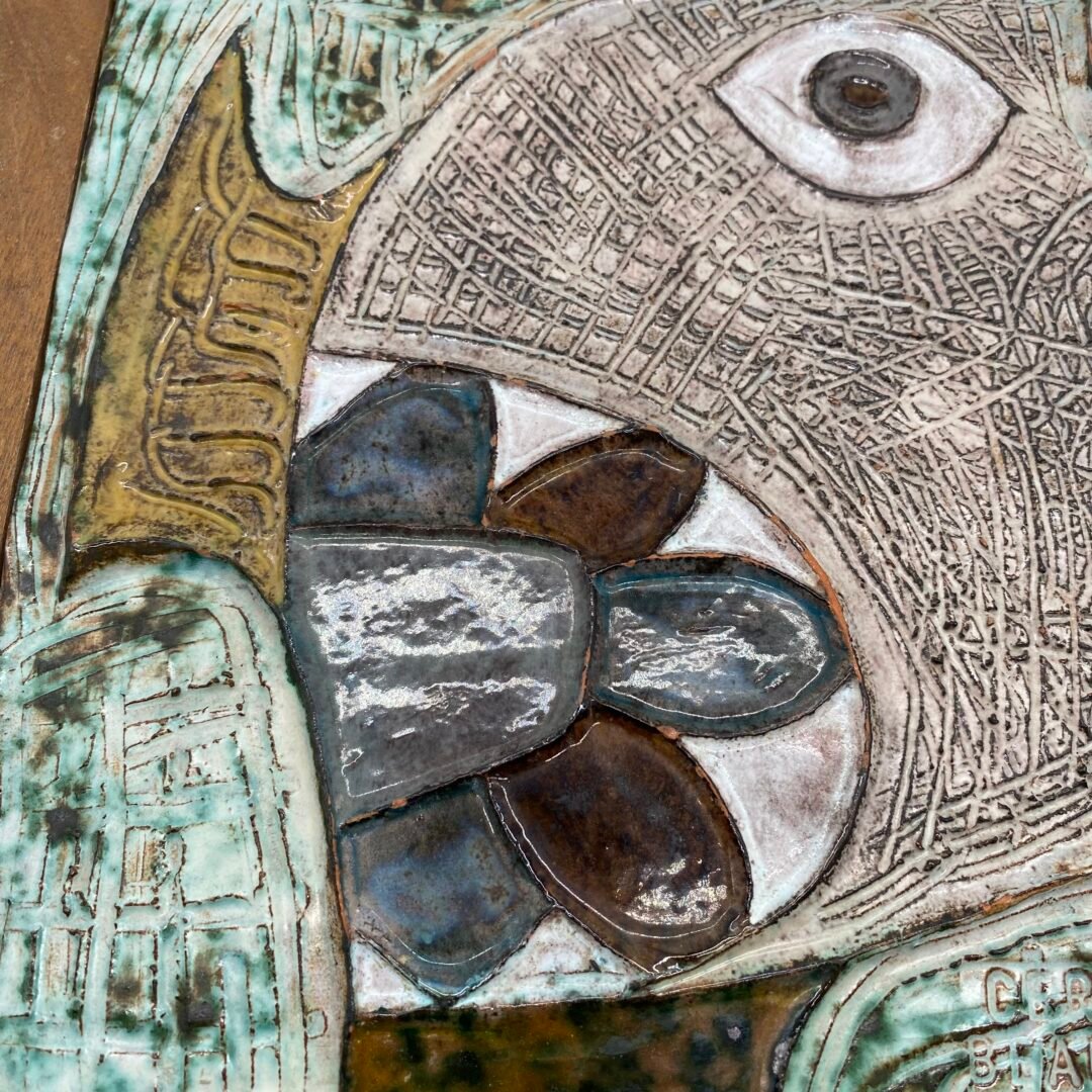 CÉRAMIQUE MURALE ANTHROPOMORPHE, "BEAUREGARD", 1960s – Image 5