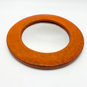 MIROIR CÉRAMIQUE GLAÇURE "ORANGE", 1960s