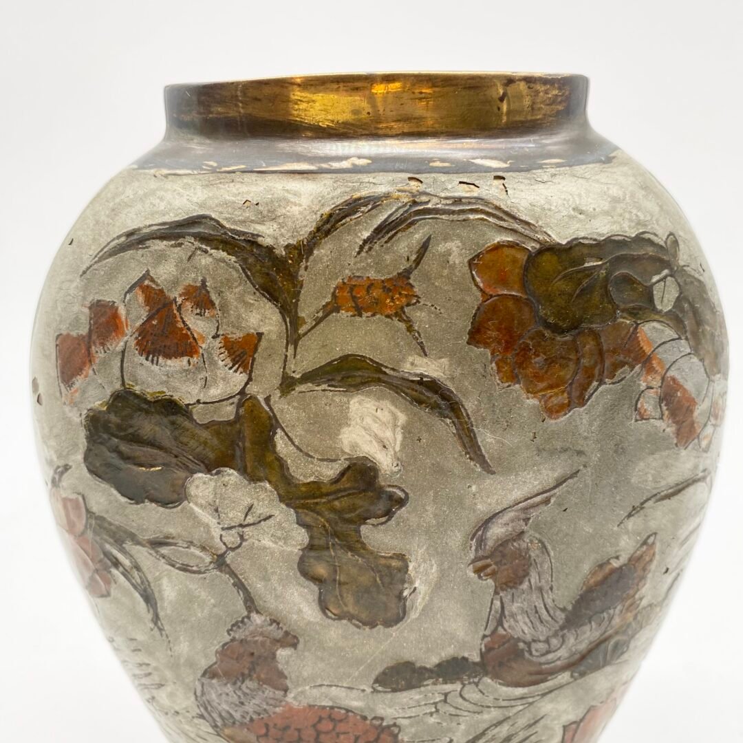 VASE "MEIJI" LAITON CLOISONNÉ, 1900s – Image 6