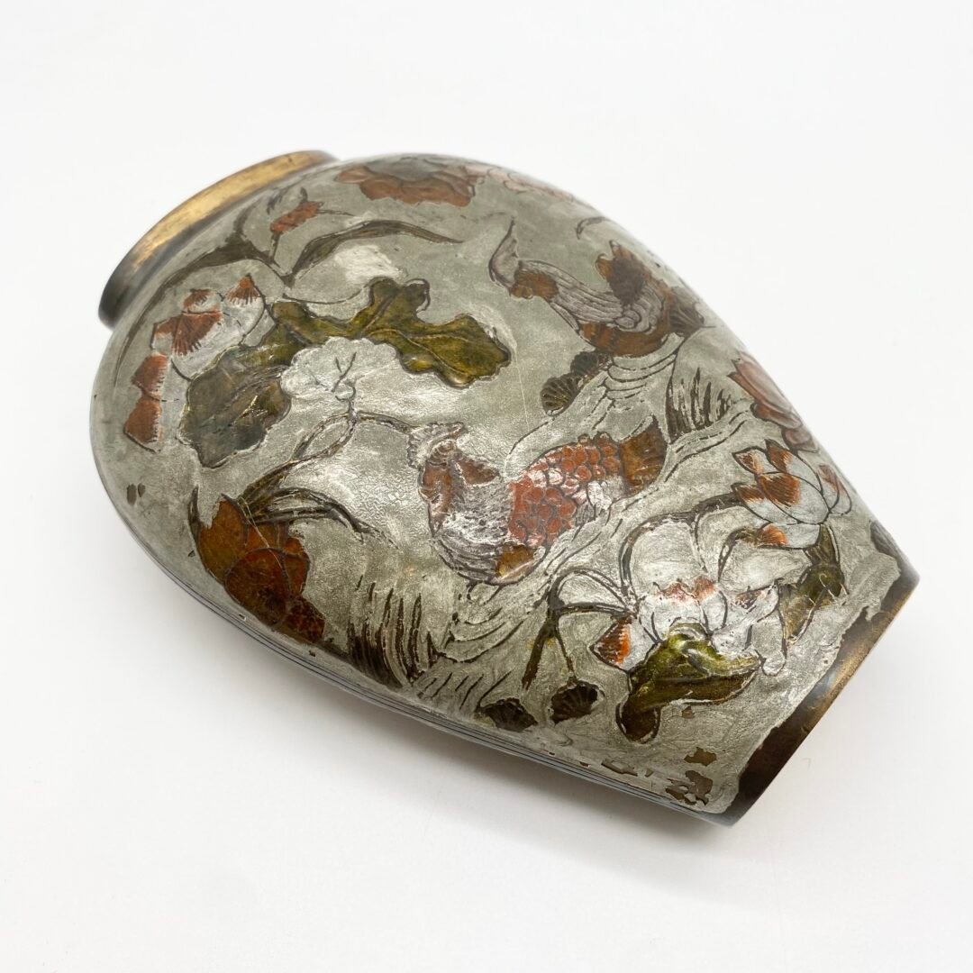 VASE "MEIJI" LAITON CLOISONNÉ, 1900s – Image 9