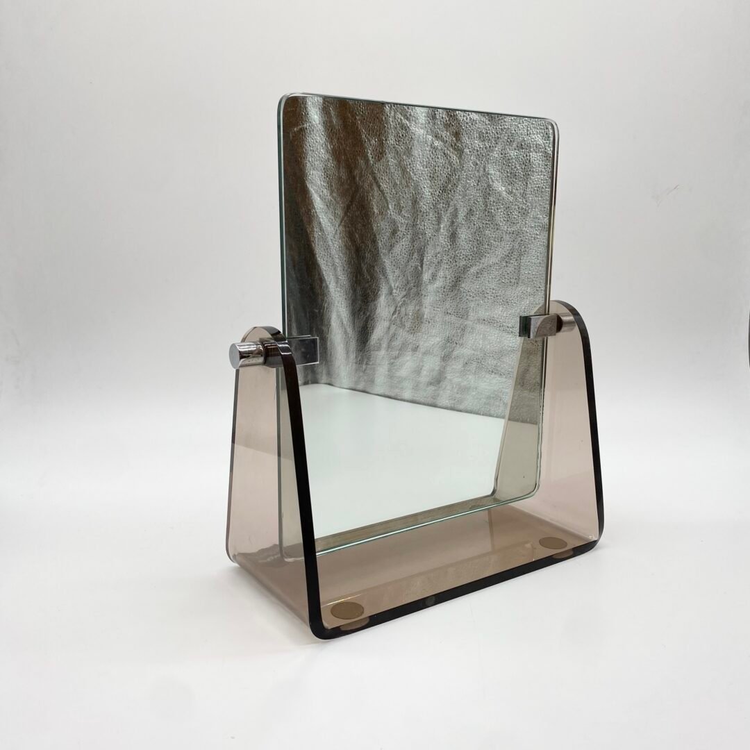 MIROIR PLEXI FUMÉ — CRÉATION J.P. MAUGER, 1970s – Image 6