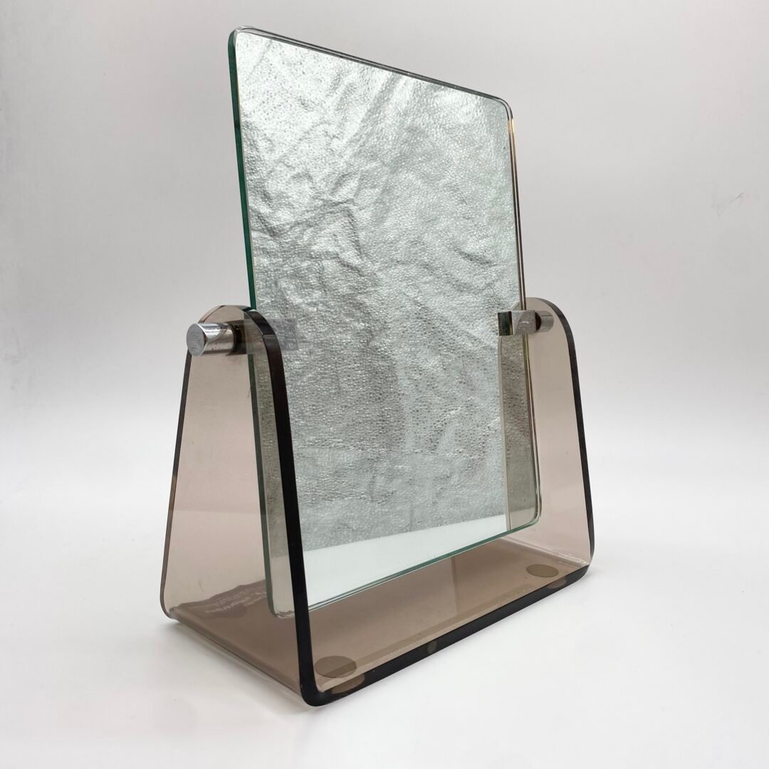 MIROIR PLEXI FUMÉ — CRÉATION J.P. MAUGER, 1970s – Image 7