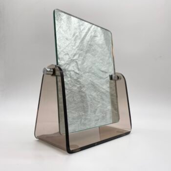 MIROIR PLEXI FUMÉ — CRÉATION J.P. MAUGER, 1970s