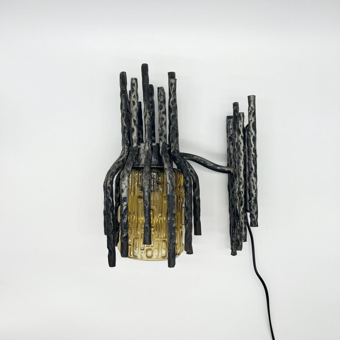 PAIRE D’APPLIQUES BRUTALISTES PAR "MARCELLO FANTONI", 1960s – Image 25