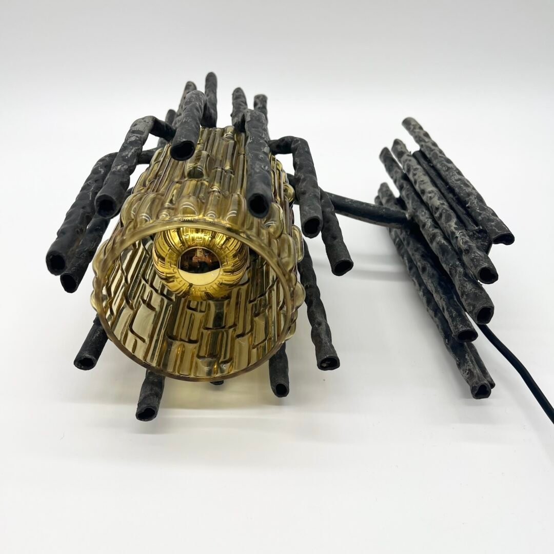 PAIRE D’APPLIQUES BRUTALISTES PAR "MARCELLO FANTONI", 1960s – Image 12