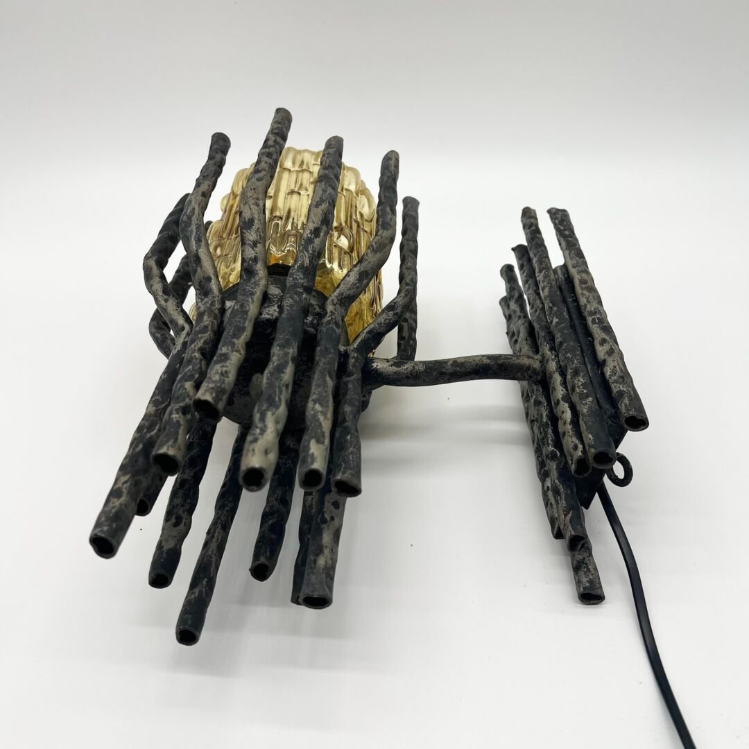 PAIRE D’APPLIQUES BRUTALISTES PAR "MARCELLO FANTONI", 1960s – Image 22