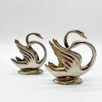 PORTE-SERVIETTES "CYGNES" ARGENTÉS, 1970s