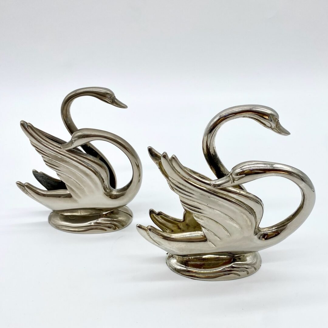 PORTE-SERVIETTES "CYGNES" ARGENTÉS, 1970s – Image 5