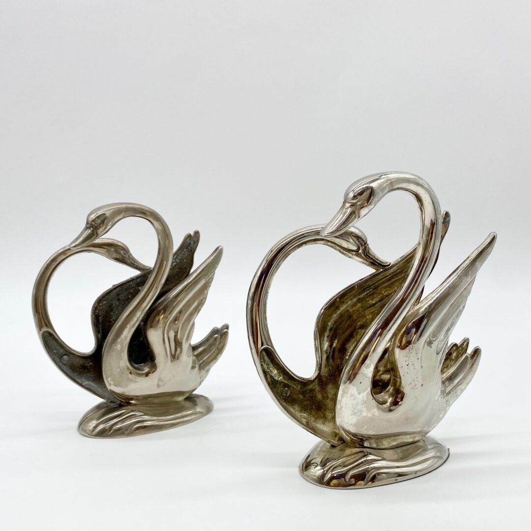 PORTE-SERVIETTES "CYGNES" ARGENTÉS, 1970s – Image 9