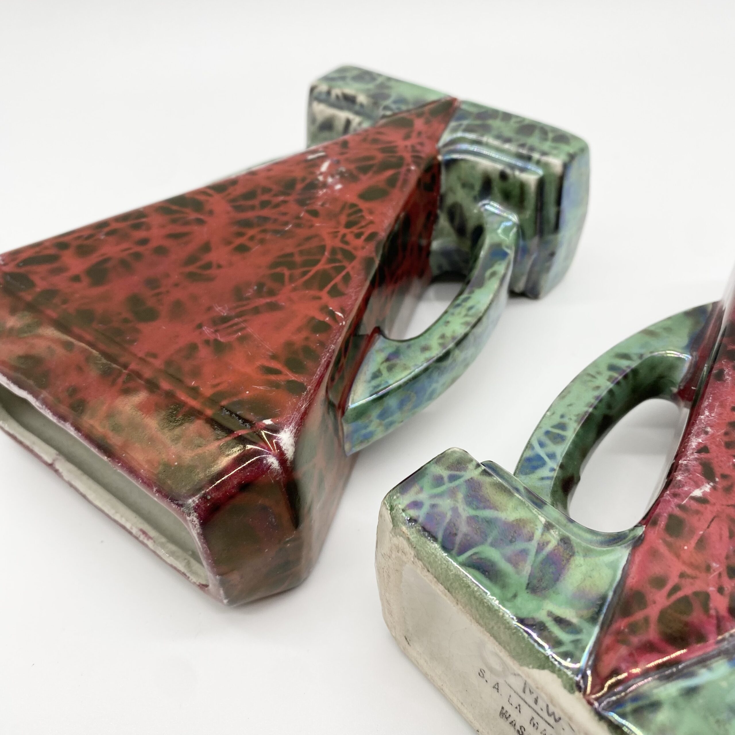 PAIRE DE VASES ART DÉCO – "MAJOLIQUE WASMÜEL", 1930s – Image 2