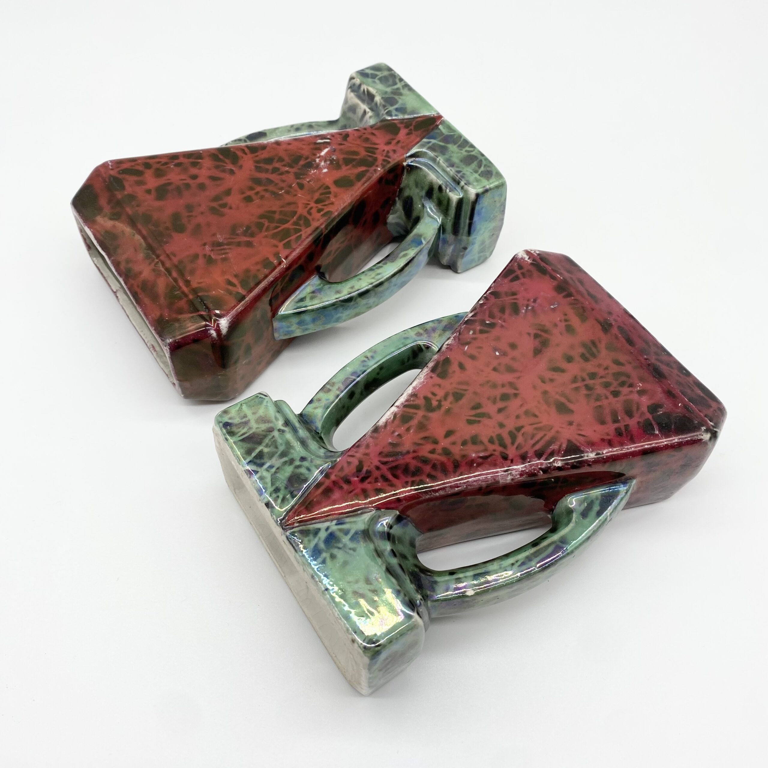 PAIRE DE VASES ART DÉCO – "MAJOLIQUE WASMÜEL", 1930s – Image 3