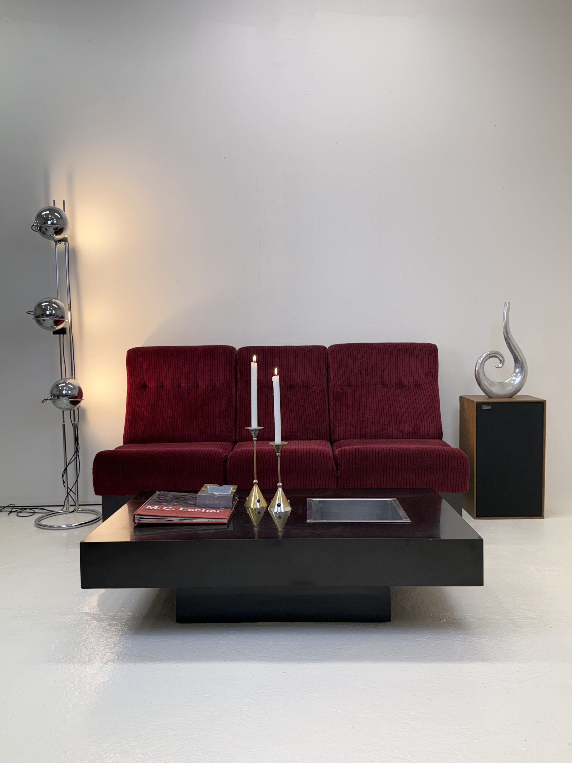 CANAPÉ MODULABLE "CINEMA", 3 CHAUFFEUSES — ITALIE, 1970s – Image 12