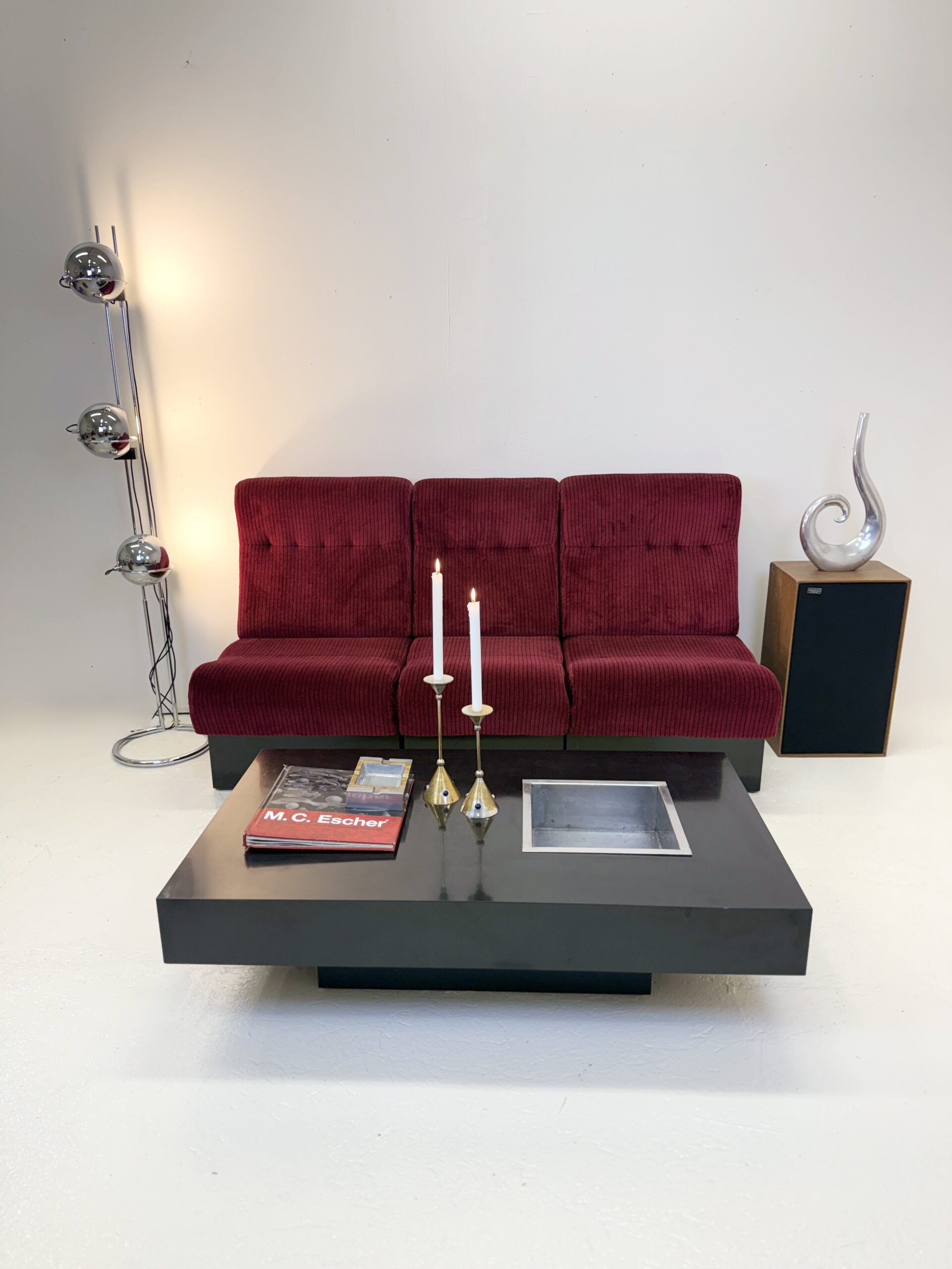 CANAPÉ MODULABLE "CINEMA", 3 CHAUFFEUSES — ITALIE, 1970s – Image 2