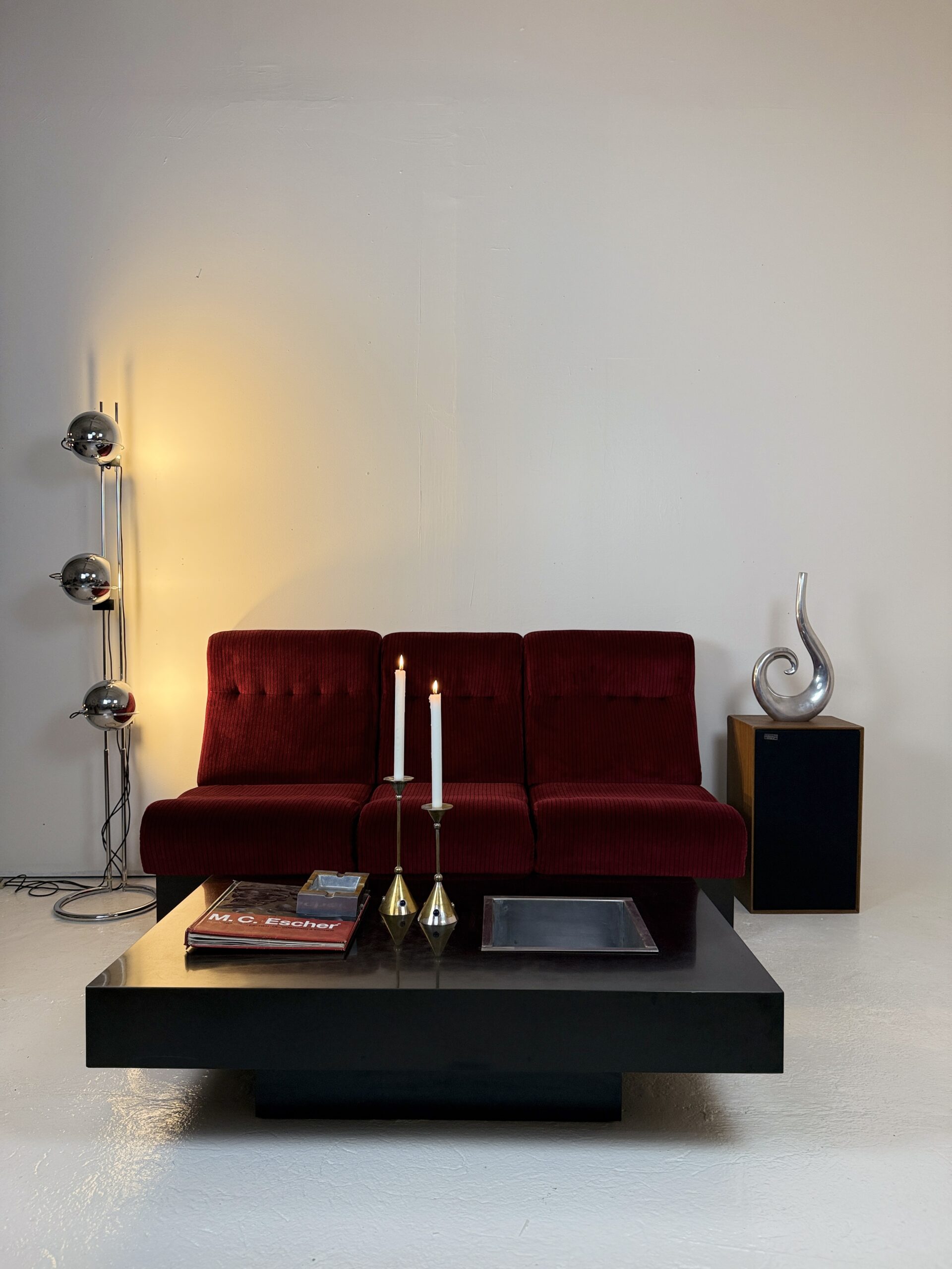 CANAPÉ MODULABLE "CINEMA", 3 CHAUFFEUSES — ITALIE, 1970s – Image 13