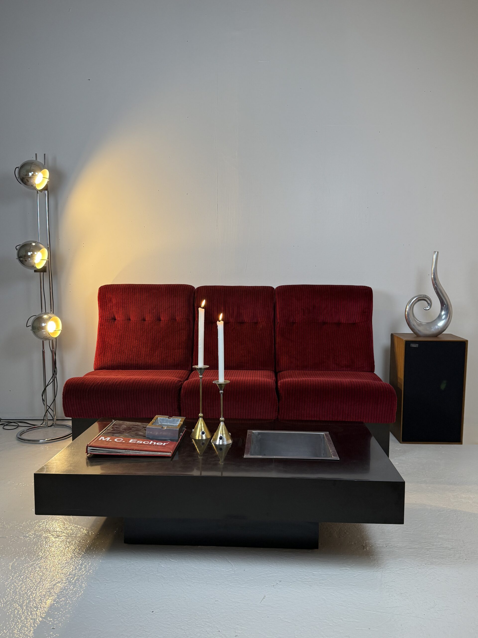 CANAPÉ MODULABLE "CINEMA", 3 CHAUFFEUSES — ITALIE, 1970s – Image 11