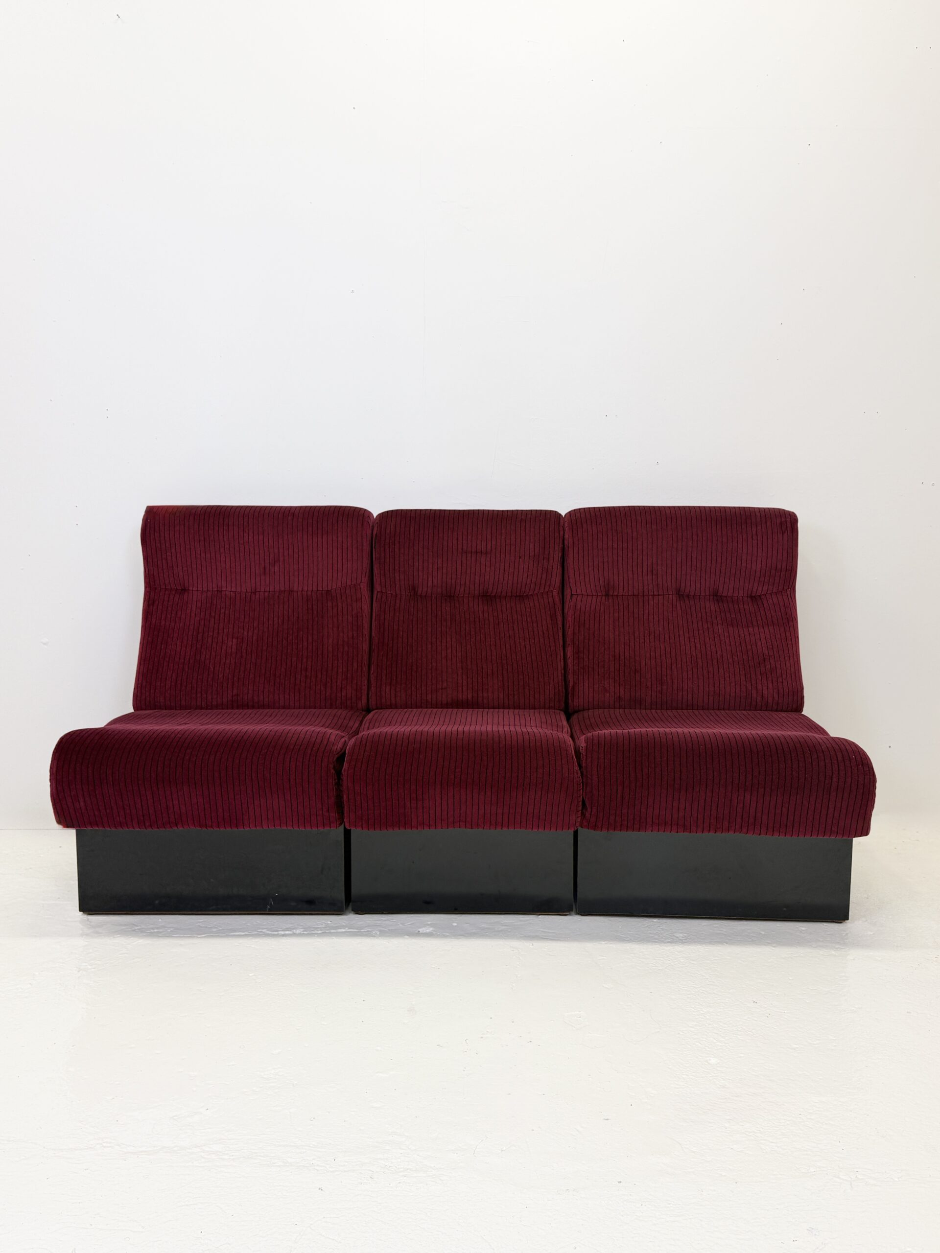 CANAPÉ MODULABLE "CINEMA", 3 CHAUFFEUSES — ITALIE, 1970s – Image 3