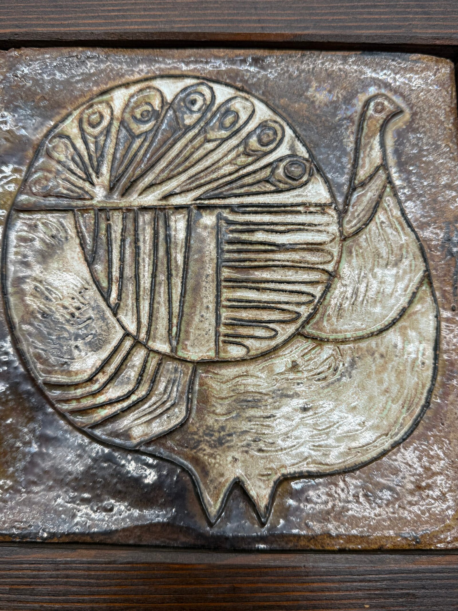 CÉRAMIQUE MURALE “LES CYCLADES” PAR ROLAND ZOBEL – 1960s – Image 7