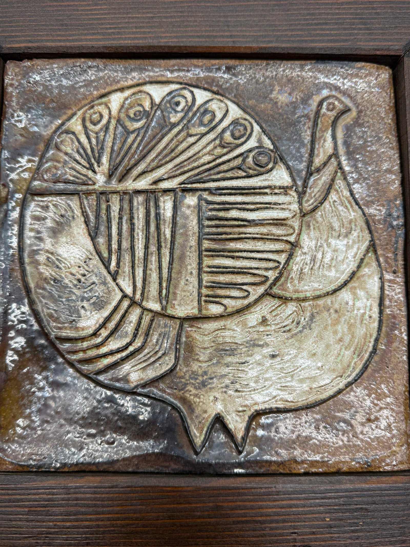 CÉRAMIQUE MURALE “LES CYCLADES” PAR ROLAND ZOBEL – 1960s – Image 2