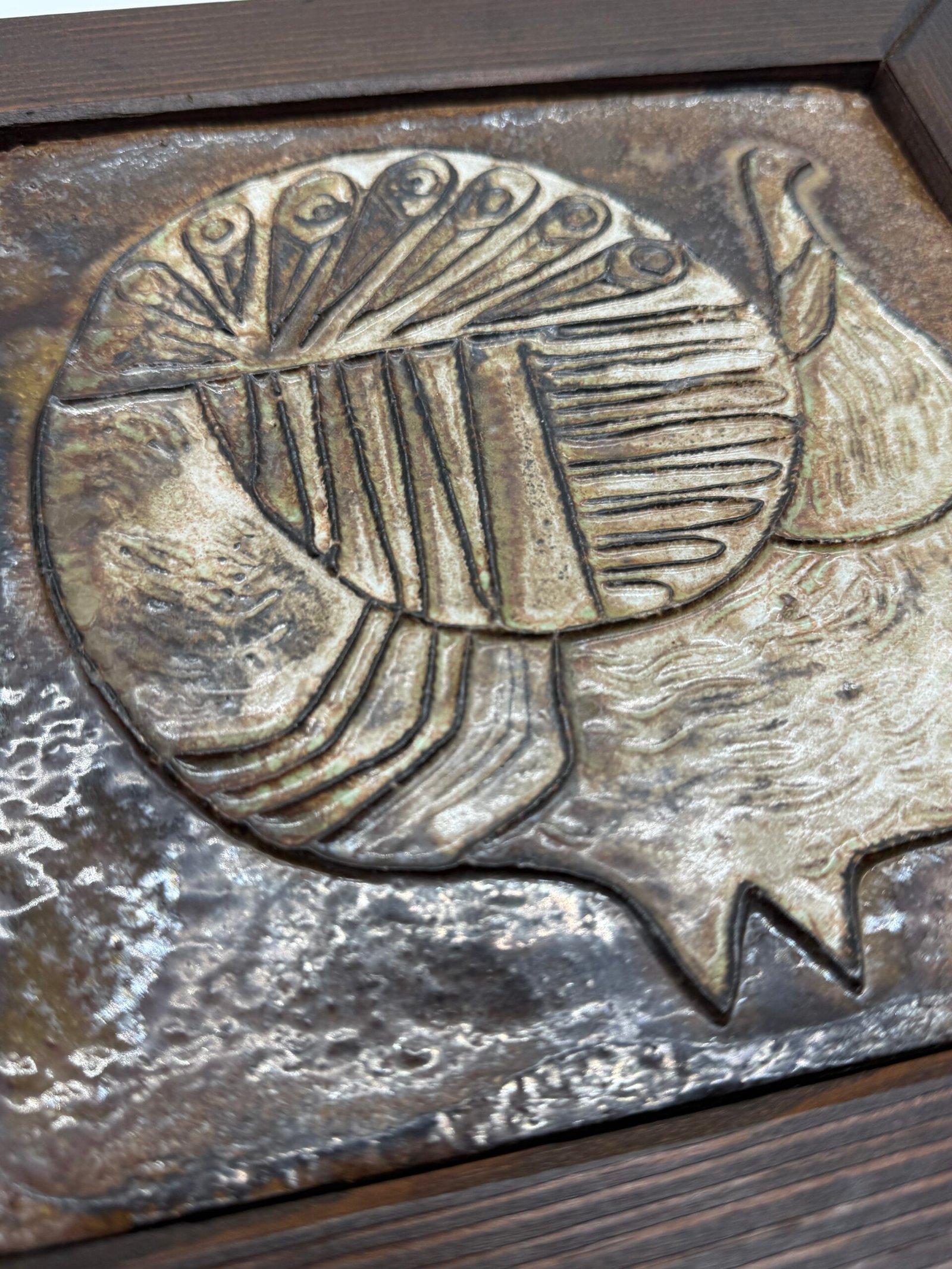 CÉRAMIQUE MURALE “LES CYCLADES” PAR ROLAND ZOBEL – 1960s – Image 9