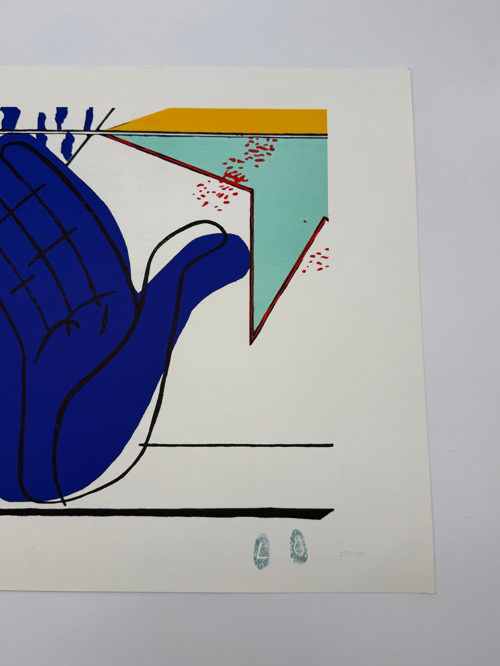 LA MAIN BLEUE — LITHOGRAPHIE D’APRÈS LE CORBUSIER (239/700 IDEM PARIS) – Image 15