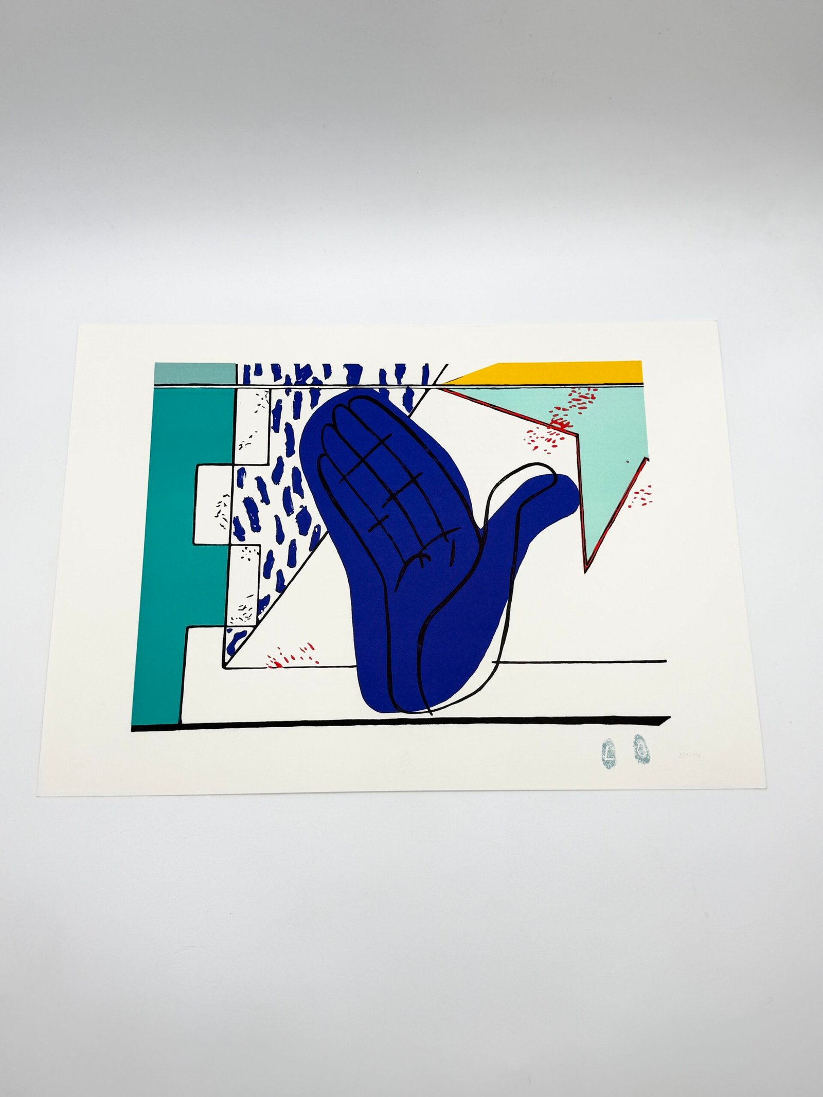 LA MAIN BLEUE — LITHOGRAPHIE D’APRÈS LE CORBUSIER (239/700 IDEM PARIS) – Image 12